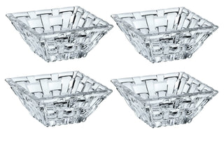 Bossa Nova Collection Dip Bowl Set of by Nachtmann – Set of 4, 37 milliliters, Crystal, Clear, Pack of 4