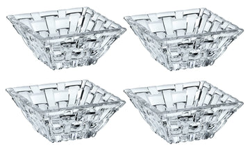 Bossa Nova Collection Dip Bowl Set of by Nachtmann – Set of 4, 37 milliliters, Crystal, Clear, Pack of 4
