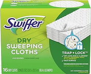 Swiffer Disposable Cloth Dry Sweeping Refills, 16 Count