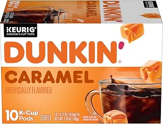 Dunkin' Dunkin’ Caramel Me Crazy Coffee, Keurig K-Cup Pods, 10 Count Box