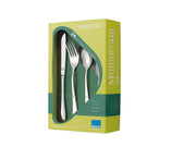 Monogram Sure 24 Piece Boxed Flatware Set for 6 people by Amefa – Regular, Stainless Steel, Pack of 24, Model 842200MM24C48