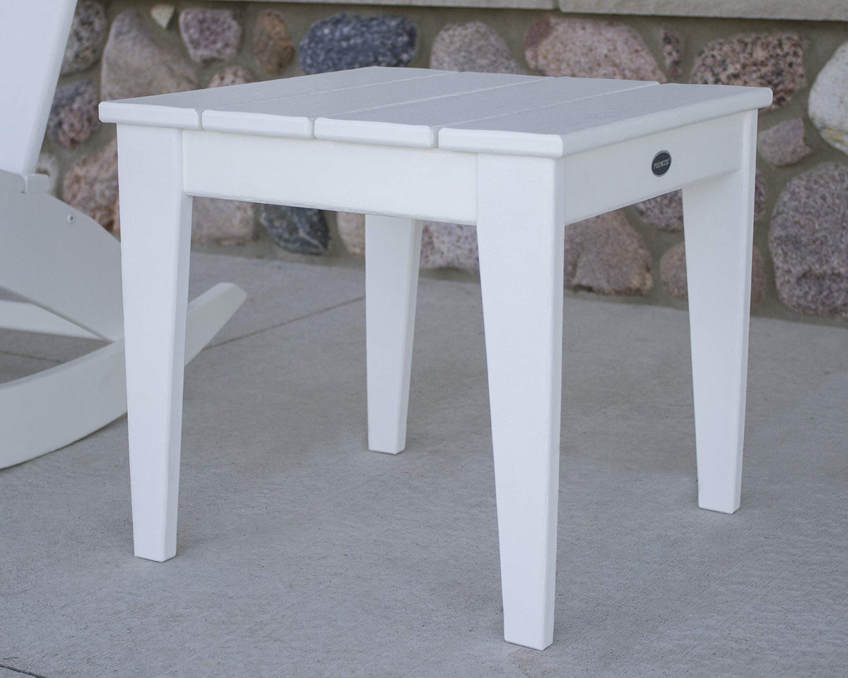 ® Side Table by Polywood – High Density Polyethylene, Slate Grey, Model MNT18GY