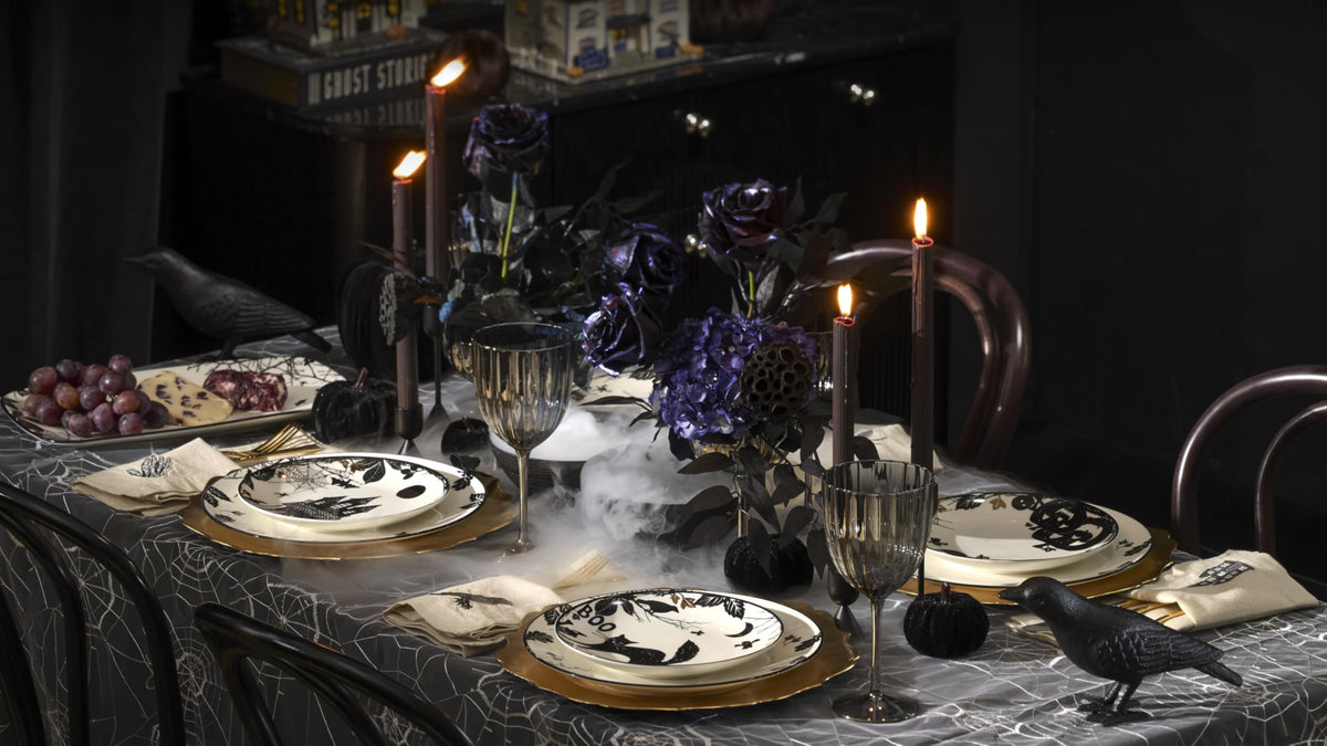 Haunted Halloween Hors Doeuvres Tray by Lenox – 14" x 8" x 1", Porcelain, Multicolor, Model 899022