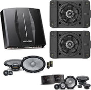 Alpine PXE-C80-88 OPTIM8 8-Channel Hi-Res Digital Sound Processor Amplifier w/ (2) SS-SB10 Subwoofer, R2-S653 & R2-S69C Bundle
