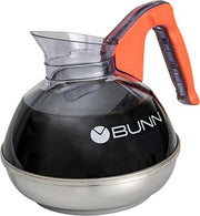 Bunn Easy Pour Commercial 12-Cup Coffee Decanter, Orange, 6101.0101