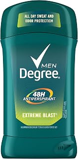 Degree Men Original Antiperspirant Deodorant 48-Hour Odor Protection Extreme Blast Mens Deodorant Stick 2.7 oz