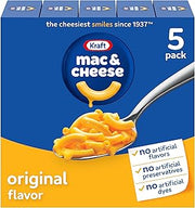 Kraft Mac and Cheese Dinner, 5 Boxes, Original Flavor, 7.25 oz