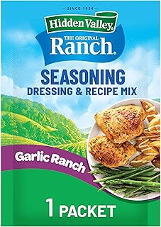 Hidden Valley Seasoning, Dressing and Recipe Mix, Garlic Ranch, 1 Ounce
