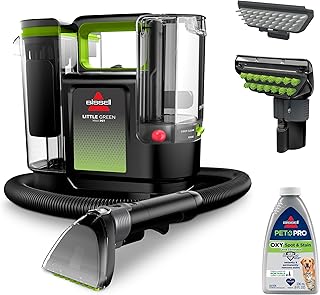 Bissell Little Green Max Pet SmartMix Carpet Cleaner, 38572 | SmartMix Technology auto-mixes solution; self-cleaning tough stain tool; upholstery & car detailing