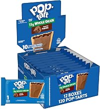 Pop-Tarts, Toaster Pastries Made with Whole Grain, Frosted Fudge, 17.6oz (120 Count)