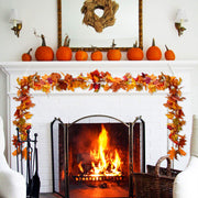 Lvydec Artificial Maple Leaf Garland, 5.9ft, Mixed Color, 2 Pack