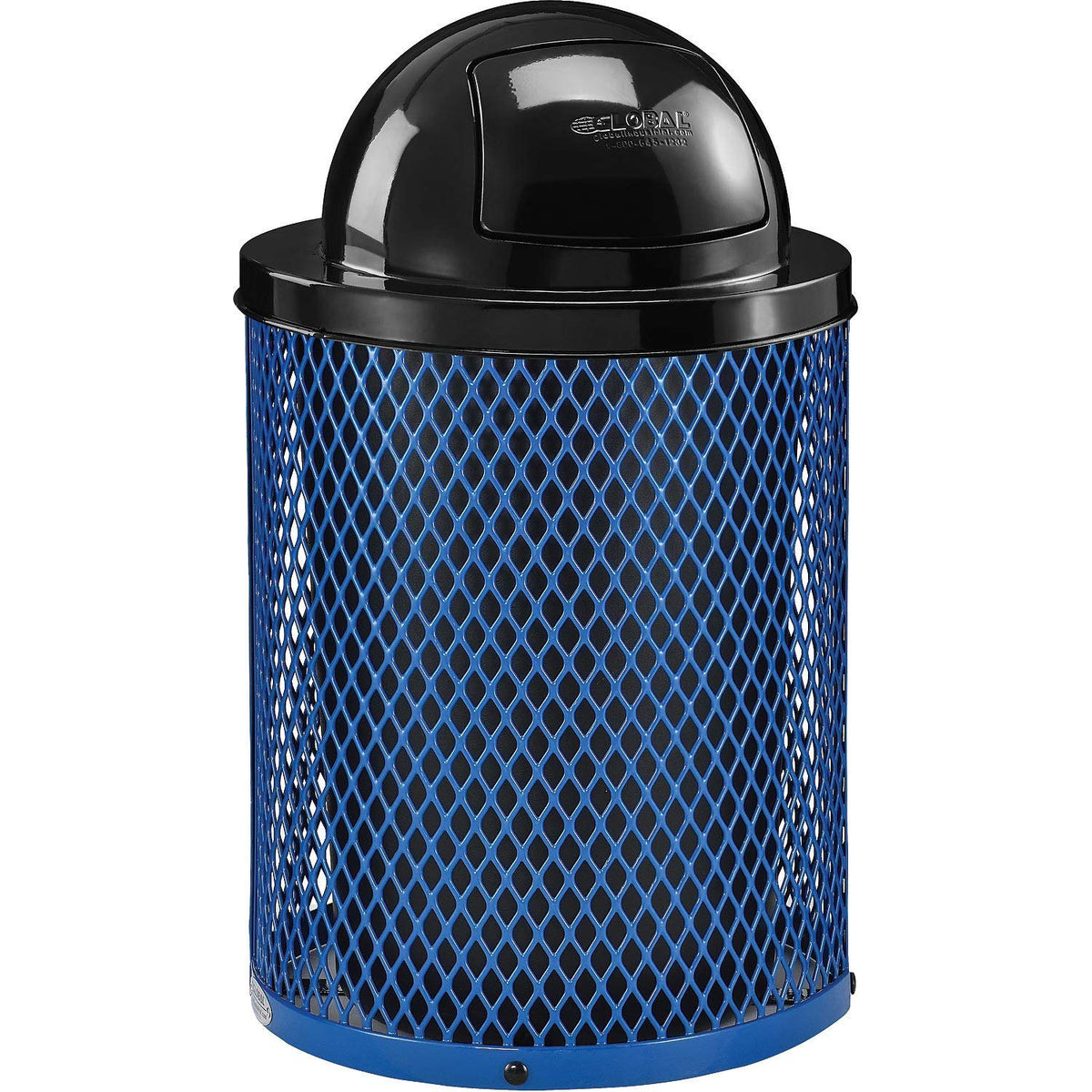Global Industrial Blue / 23.5 inches (Diameter) x 40 inches (Height) / Industrial Trash, Recycling & Compost