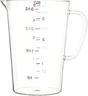 Carlisle FoodService Products 4314507 Commercial Plastic Measuring Cup, 1 Gallon, Clear