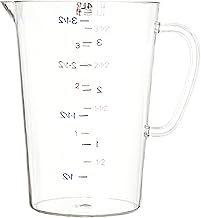 Carlisle FoodService Products 4314507 Commercial Plastic Measuring Cup, 1 Gallon, Clear