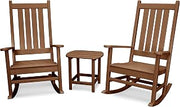 Polywood Vineyard 3-Piece Rocking Set (Teak)