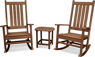 Polywood Vineyard 3-Piece Rocking Set (Teak)