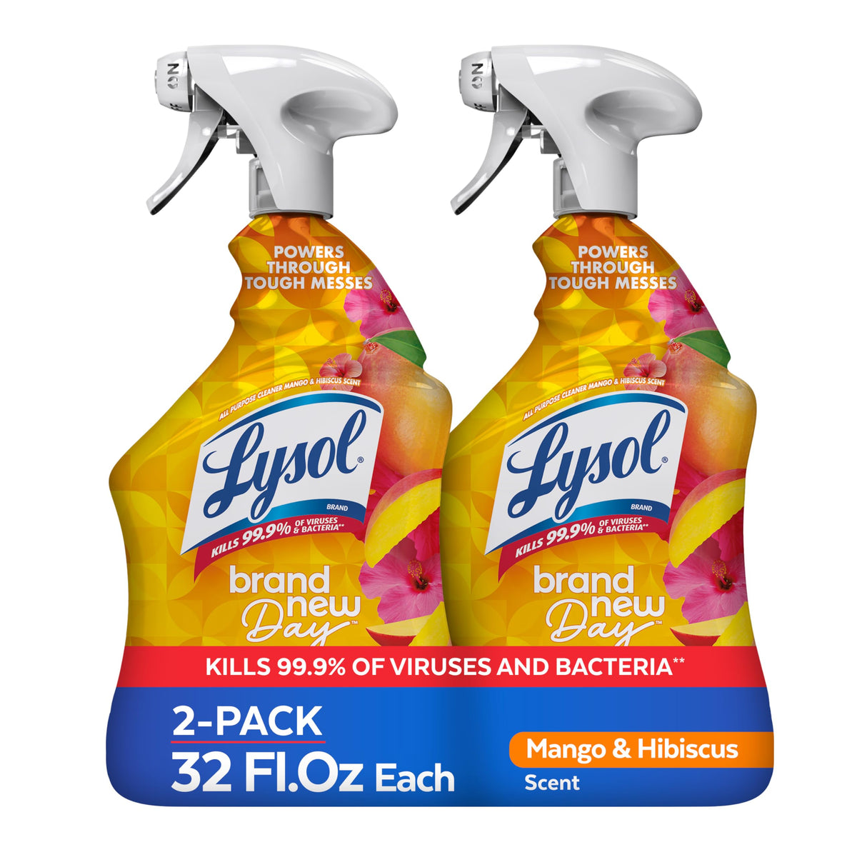 Lysol 32 Fl Oz (Pack of 2) / Mango and Hibiscus / Mango All-Purpose Cleaners