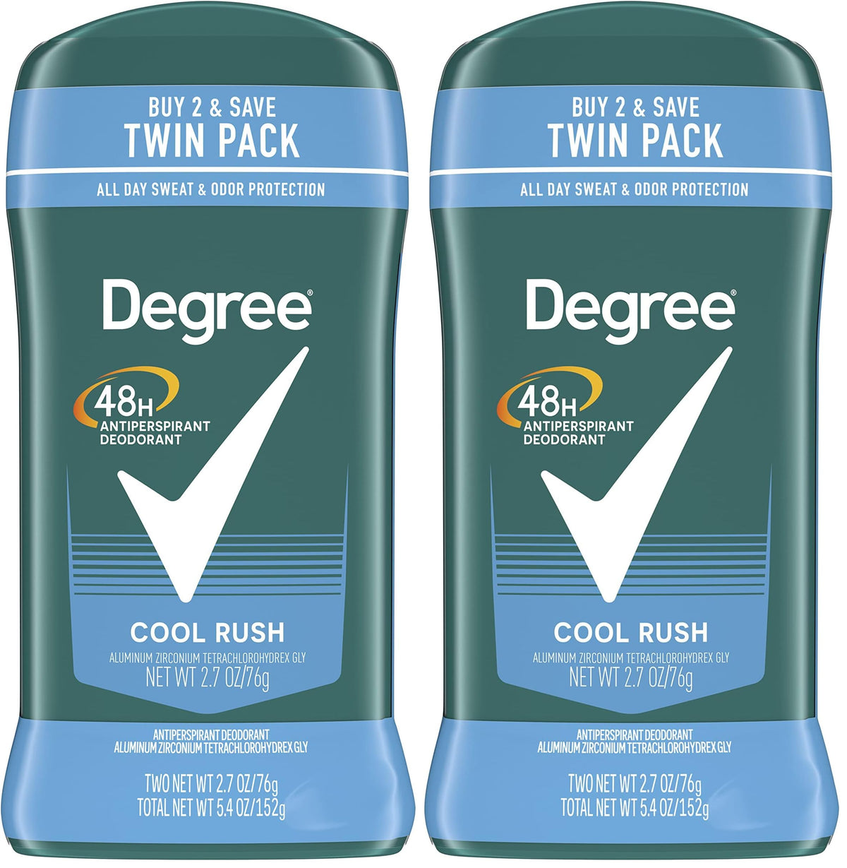 Degree 5.4 Ounce (Pack of 2) / Cool Rush / 1 Antiperspirant Deodorant