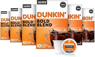 Dunkin' Dunkin’ Bold Blend Dark Roast Coffee, Keurig K-Cup Pods, 60 Count
