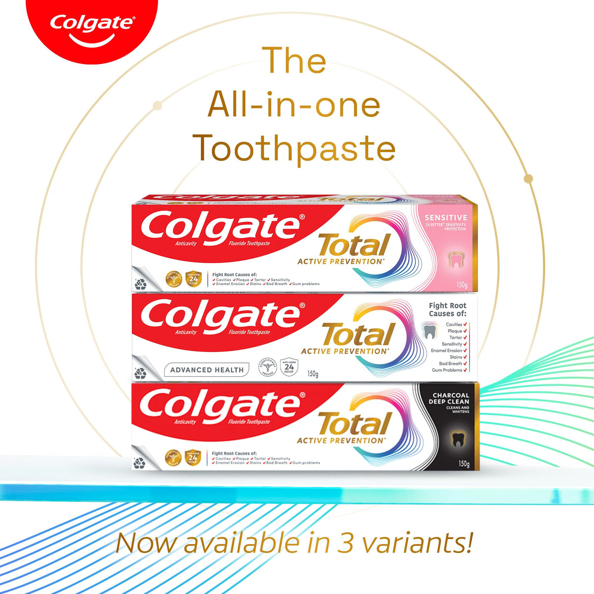 Total Sensitive Toothpaste - 150 Grams(5.2 Ounce) by Colgate – 5.2 Ounce (Pack of 1), Model 102175280