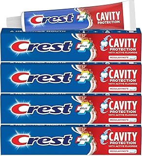Crest Cavity Protection Toothpaste Regular - 8.2 Ounce (Pack of 4)