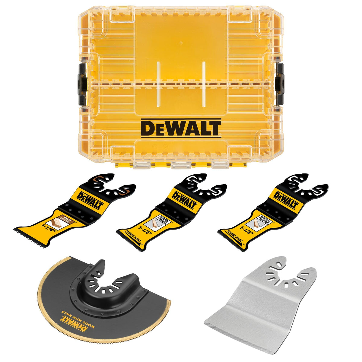 DEWALT One Size / NEW 5 Piece Set / Black, Yellow Blades