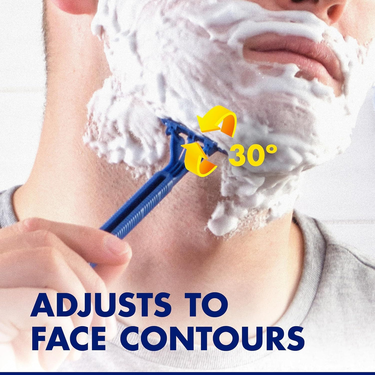 Mens Sensor Plus 2 Razor Disposable 10 Count (Pack of 2) by Gillette – 10 Count (Pack of 2), Chromium, Blue, Pack of 2, Model 11579