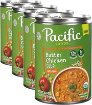Pacific Foods Organic Butter Chicken Soup with Rice, 16.3 oz Can (Pack of 4)