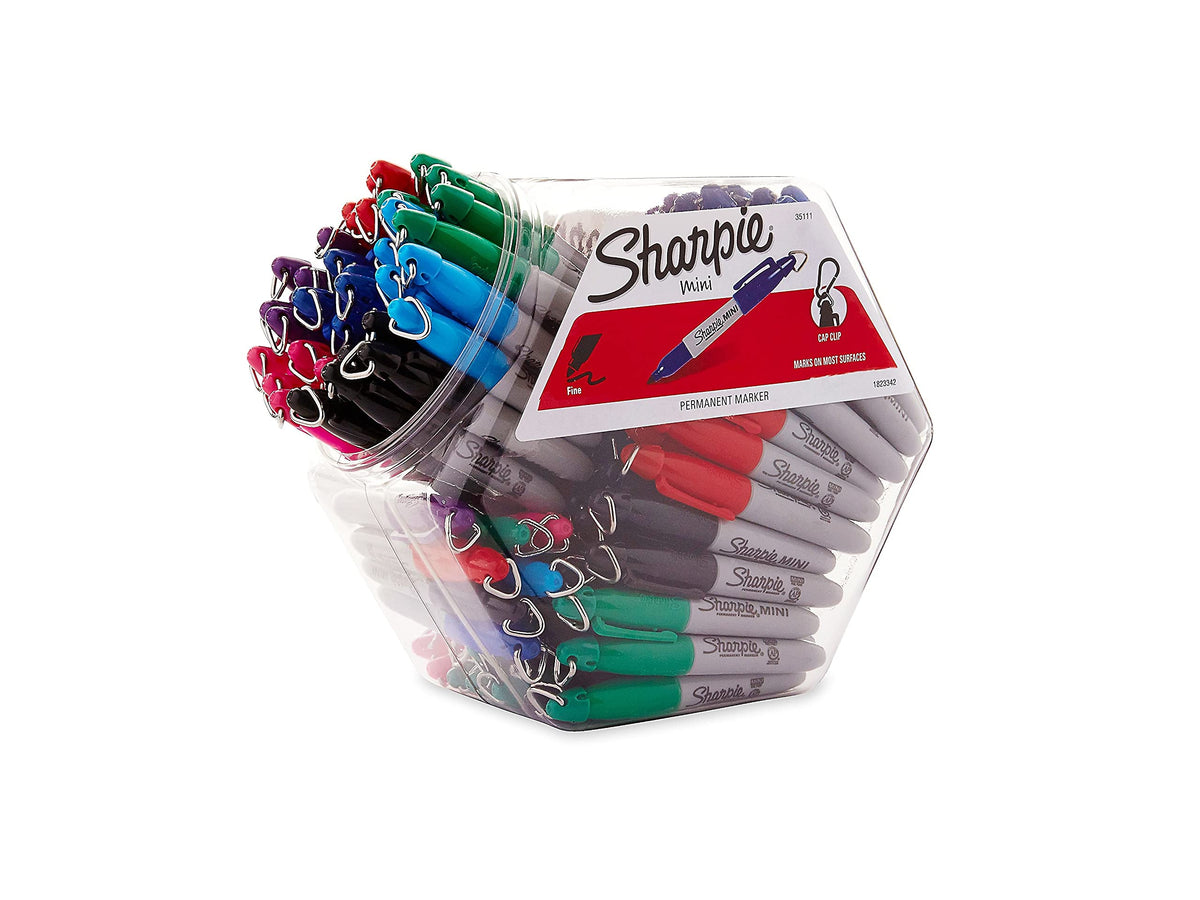 100405 Mini Permanent Markers Fine Point Assorted Bulk () by Sharpie – 1 Count (Pack of 72), Plastic, Assorted, Pack of 72, Model 35111