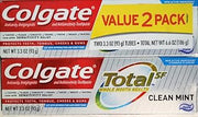 Colgate total toothpaste, clean mint, 3.3 oz. 2-pack- paste, 6.6 Fl Oz