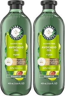 Herbal Essences Avocado & Argan Oil Sulfate Free Shampoo, 13.5 fl oz (Pack of 2)