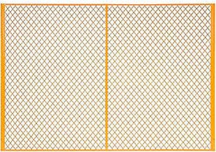Global Industrial G0705 7 ft. Machinery Wire Fence Partition Panel Yellow