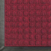 WaterHog Commercial-Grade Entrance Mat, Indoor/Outdoor Floor Mat 6' Length x 4' Width, Red/Black by M+A Matting