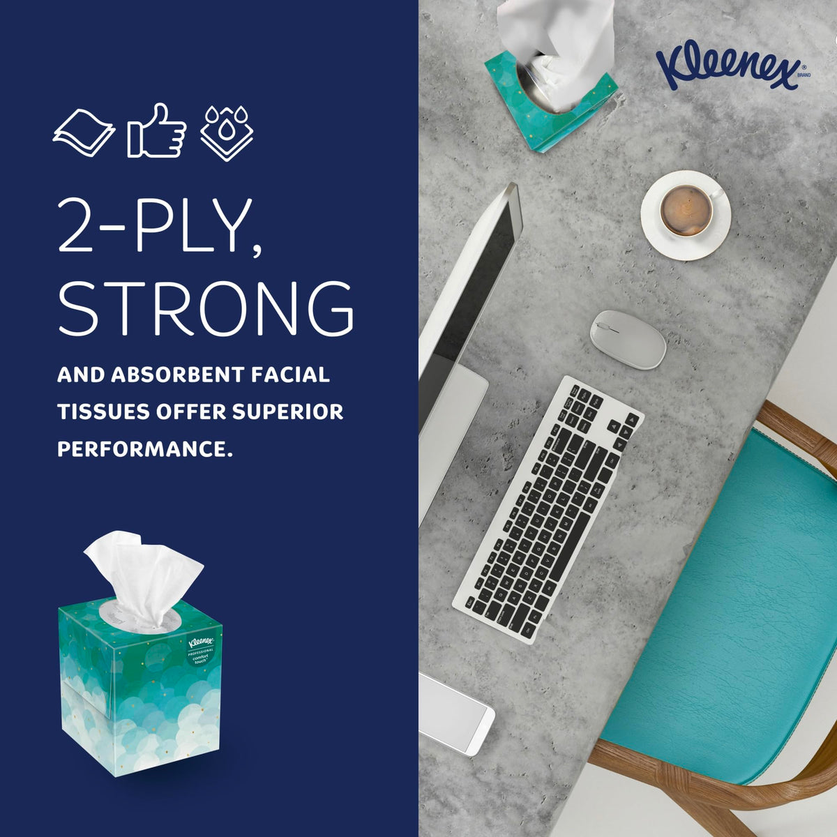 ® BOUTIQUE™ Box Tissue by Kleenex – 36 Count (Pack of 1), Paper, White, Pack of 36, Model 21270-CT