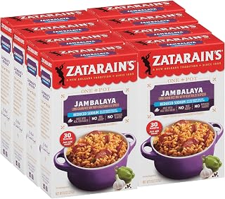 Zatarain's Reduced Sodium Jambalaya, 8 oz (Pack of 8)