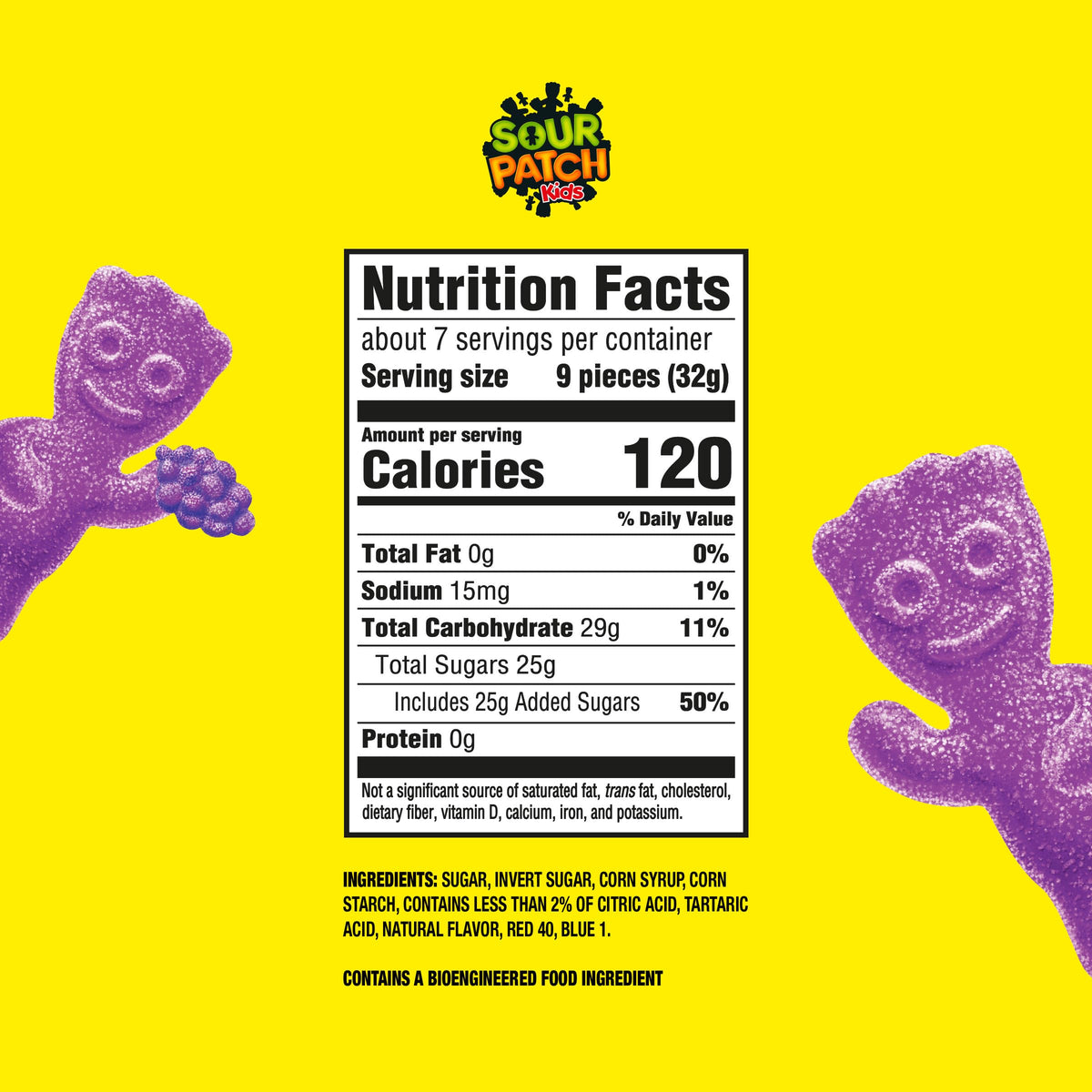 Sour Patch Kids Grape / 8 Ounce (Pack of 1) / 1 Sour Candy