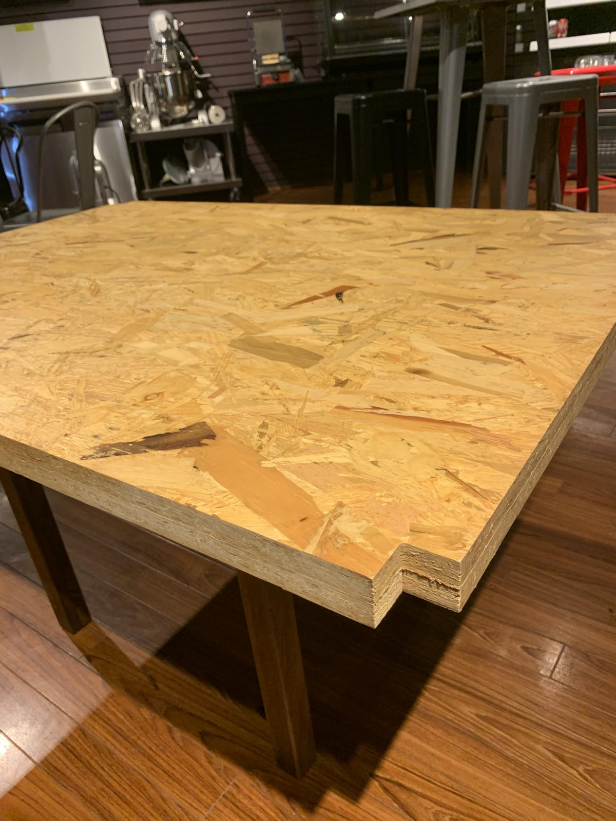 Particle Board Top by HUBERT – 45" D x 34" W x 2" H, Tan, Model 90254
