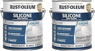 Rust-Oleum 985 Silicone Roof Coating, Gallon, White, 2 Pack