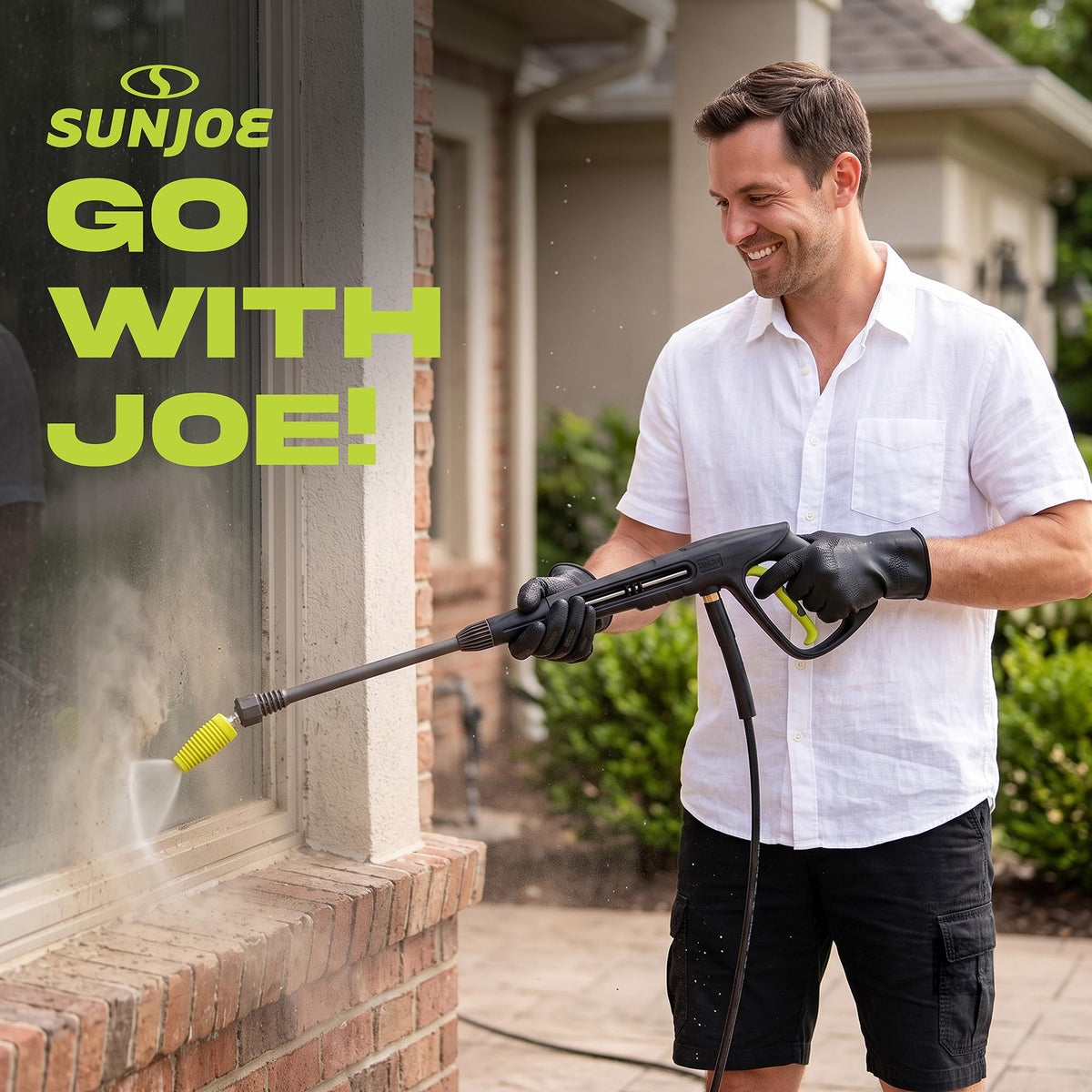 Multi-Angle Rotary Spray Wand by Sun Joe – Black, Model SPX-MARW1
