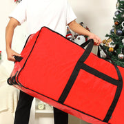 Homest Artificial Tree Storage Bag, 4.5-7 Foot Capacity, Red with Wheels