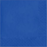 Creative Converting Touch of Color 3-Ply Paper Lunch Napkins, 50 Count, Cobalt | Blue 3-ply Napkin Made of Soft and Durable Tissue, Solid Color Napkins for Parties, Holidays, Birthdays, and Everyday Use