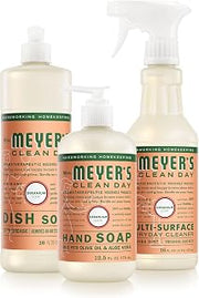 Mrs. MEYER'S CLEAN DAY Kitchen Basics Set, Geranium, Cleaning Supplies | Trio of Kitchen Essentials, Includes Hand Soap (12.5 fl oz), Dish Soap (16 fl oz) and Multi-Surface Cleaner (16 fl oz)