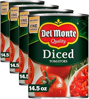 Del Monte Foods Diced Tomato, 14.5 oz (Pack of 4)