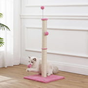 THE LICKER STORE Pink/Cream / 15.5 x 15.5 x 38 / Modern Scratching Posts