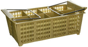 Winco 8 Compartment / PP / Tan Utensil Crocks