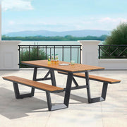 Urban 6'L Rectangular Picnic Table by Global Industrial – Plastic, Tan, Model OTZY-18A