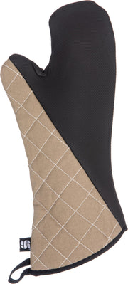 San Jamar Conventional Style / 17" Length / Brown Oven Mitts