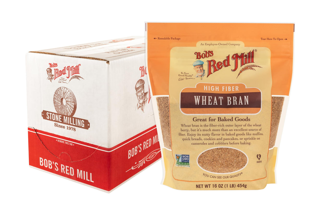 Wheat Bran by Bob's Red Mill – 16 Ounce (Pack of 4), Pack of 4, Model P101430