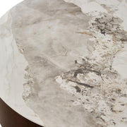 32" Scratch Resistant Coffee Table by VUSVAB – Ceramic+MDF, White+natural