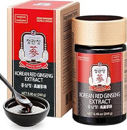JUNG KWAN JANG Korean Red Panax Ginseng Extract Extra Strength, Energy 240g | Extra Strength, Energy Boost, Boost Immune System, Stamina, Blood Circulation, Memory, Focus, Caffeine Free, Vegan, Non-GMO